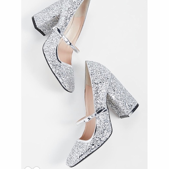 No 21 Designer Glitter Mary Jane Pumps - Picture 10 of 14